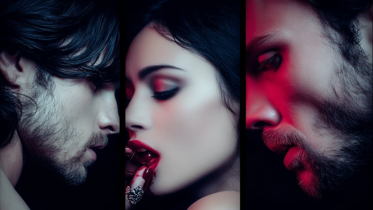 A vampire, a werewolf, and a human walk into a bar...🧛🐺💦
