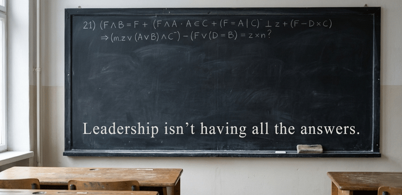 Stepping Away From the Chalkboard as You Grow as a Leader