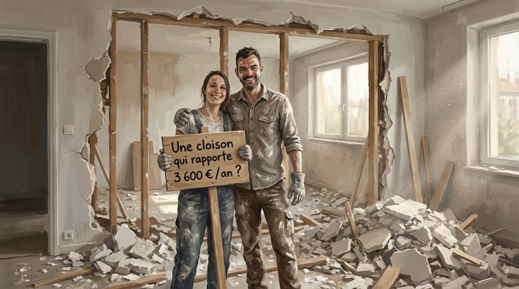 🏗️ #24 - Une cloison qui rapporte 3 600 € / an ?