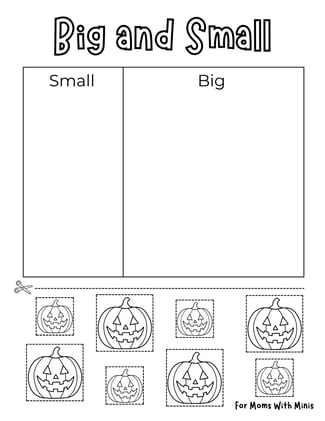 Halloween Big and Small Worksheet