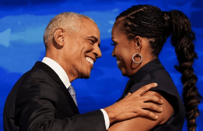 Barack and Michelle Obama Laugh Off Divorce Rumors on Podcast Appearance