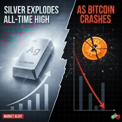 π¨ SILVER EXPLODES TO ALL-TIME HIGH AS BITCOIN CRASHES: Your Complete December 1st Trading Gameplan