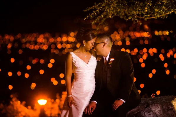 Nighttime photography for weddings
