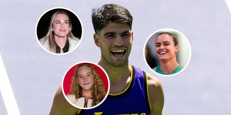 Carlos Alcaraz in his WTA darling era with Mirra Andreeva, Aryna Sabalenka interaction