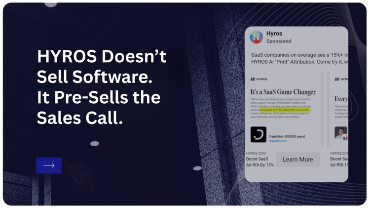 HYROS Doesn’t Sell Software. It Pre-Sells the Sales Call.