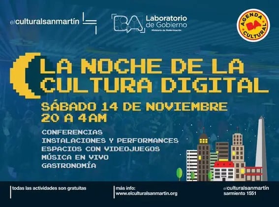 Cómo será la Noche de la Cultura Digital