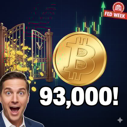 π° Bitcoin Surges Above $93K as Vanguard Opens ETF Floodgates | Markets Rally into Fed Decision Week
