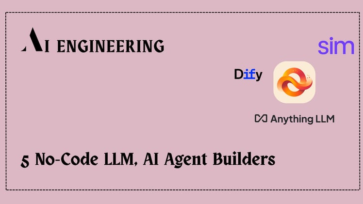 5 No-Code LLM, AI Agent Builders