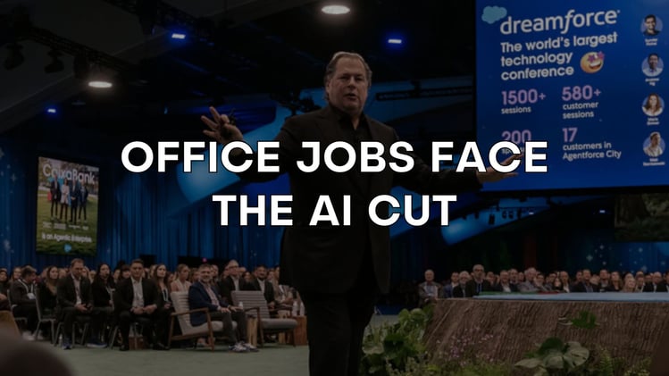 📉 Office jobs face the AI cut