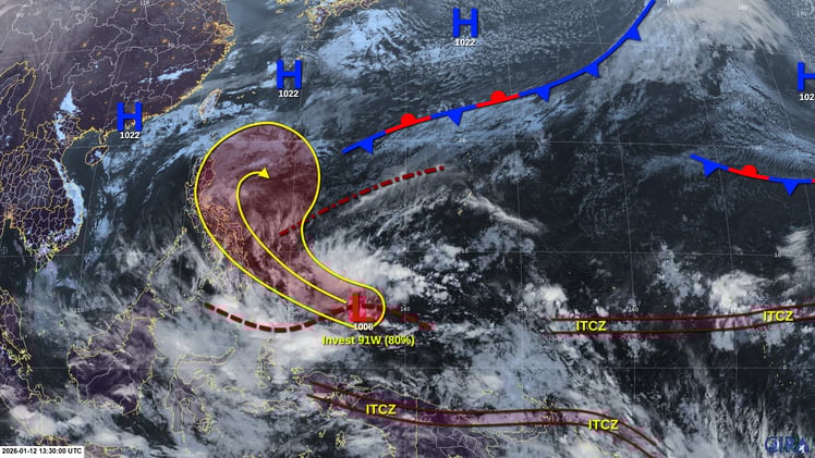 WPAC Tropical Weather Outlook - 1/12/26