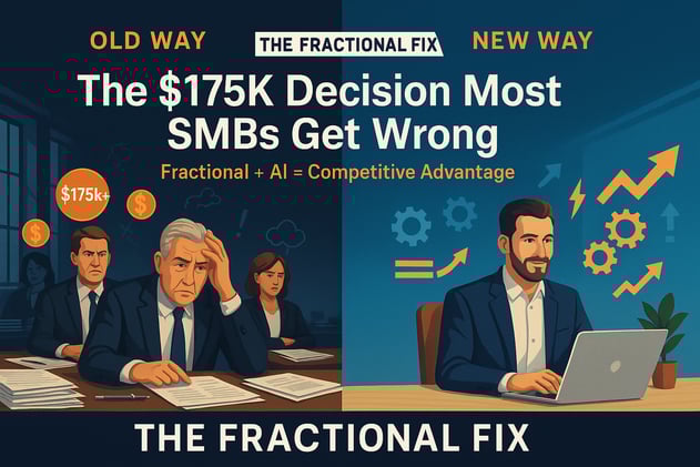The $175K Mistake SMBs Make: Why Fractional Executives + AI Outperform Full-Time Hires
