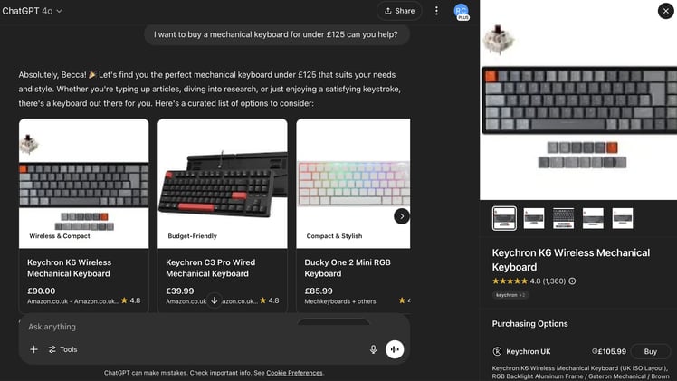 🤖 Le pedí a ChatGPT unas zapatillas. Me las compró.