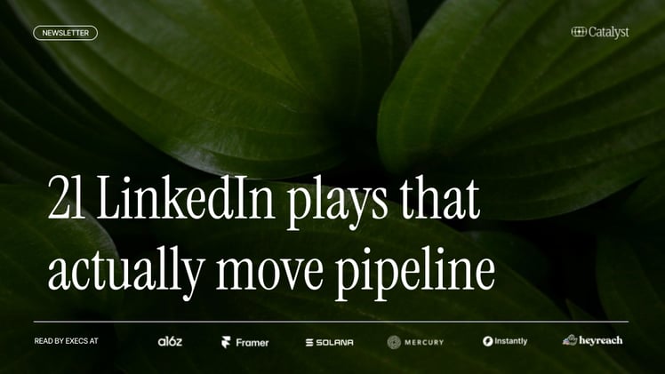 21 LinkedIn plays that actually move pipeline