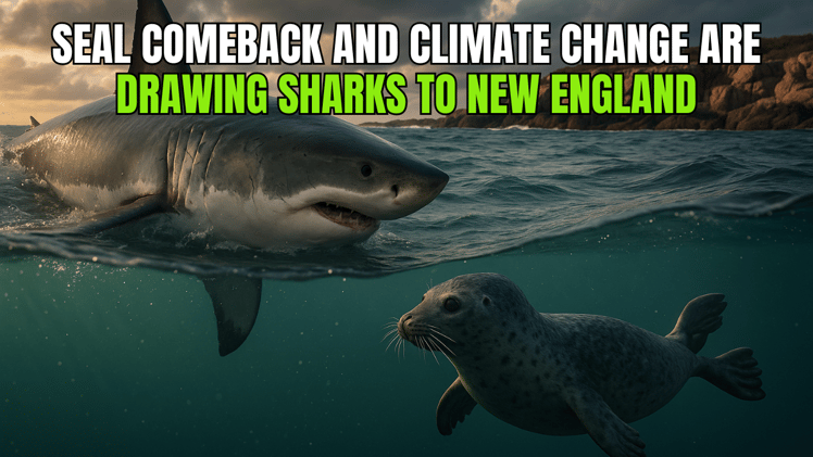 🌱 Seal Comeback and Climate Change Are Drawing Sharks to New England 🦭🦈