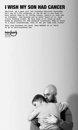 19-FEB-2026 | Harrison’s Fund’s “I wish my son had cancer” Ad