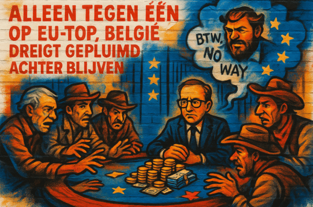 Crisis binnen Arizona is compleet, maar nu eerst 24 uur wapenstilstand, zodat De Wever in Europa episch gevecht over 185 miljard kan aangaan