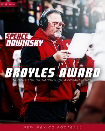 Lobos Brew 11/28: Football Assistant Coach Nowinsky is a Nominee