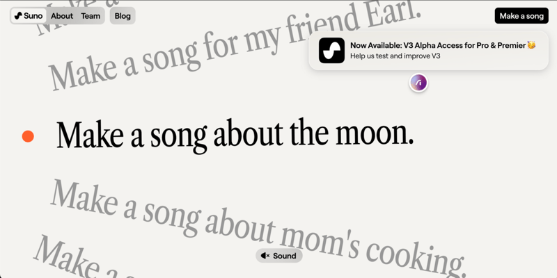 Suno - AI music generator