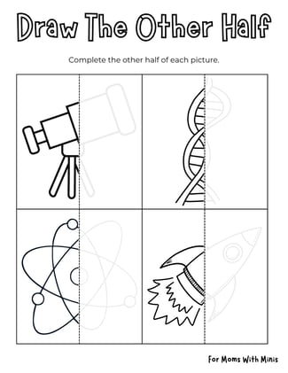 Draw The Other Half Science Theme