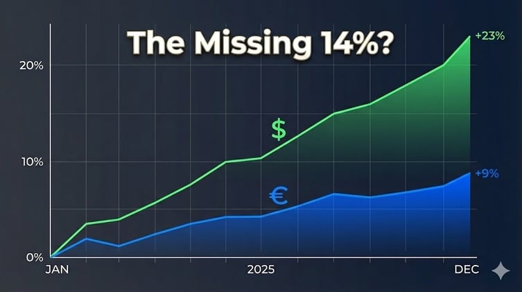 Where Have 14% of Returns Gone for European Investors in 2025?