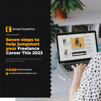 Seven steps  to help jumpstart your freelance career this 2023