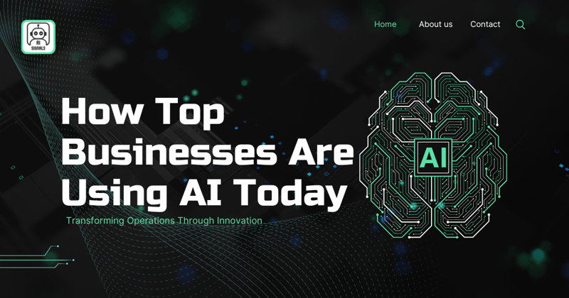 How Top Businesses Are Using AI Today