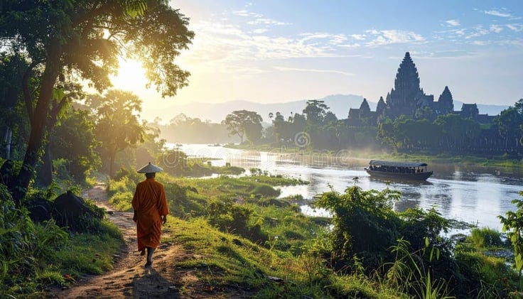 A Calm Walk Along the Rivers of Cambodia