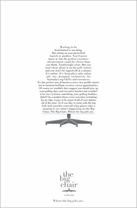 10-FEB-2026 | The Big Chair’s Long Copy Ad