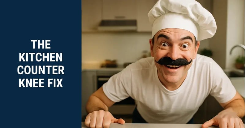 The Kitchen Counter Knee Fix: How I Use 2 Minutes of Cooking Time to Strengthen My Joints