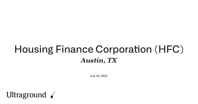 Pflugerville | 208-Unit Workforce HFC 