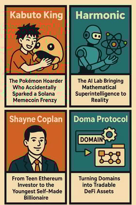 Kabuto King, Harmonic, Shayne Coplan, Doma Protocol — Memes, AI, Wealth, DeFi