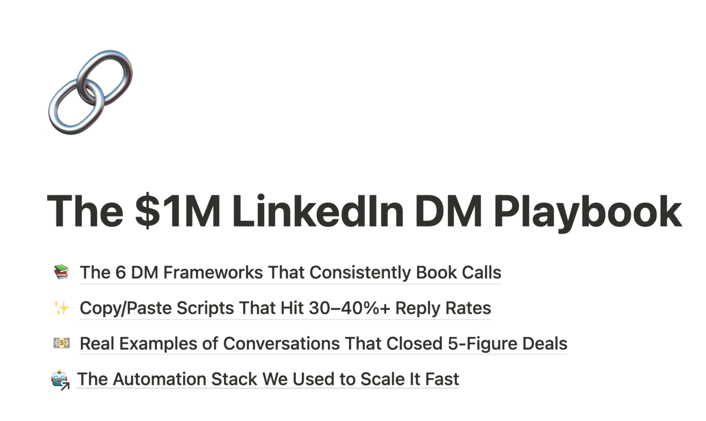 The $1,040,000 DM Playbook