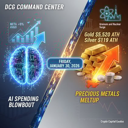 🚨 PRECIOUS METALS MELTUP + AI SPENDING BLOWOUT: Your Friday Battle Plan 🚨