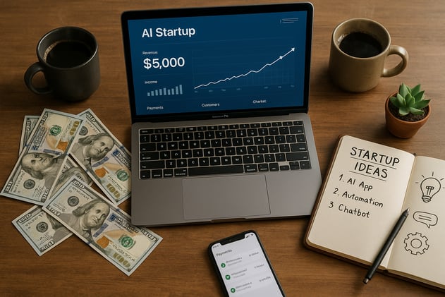 💡100+ Low-Risk AI Startup Ideas for $5K+ Monthly Revenue (Without Code)