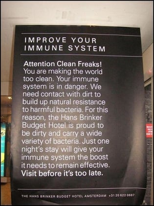 5-JAN-2026 | The Hans Brinker Budget Hotel’s “Improve Your Immune System” Ad