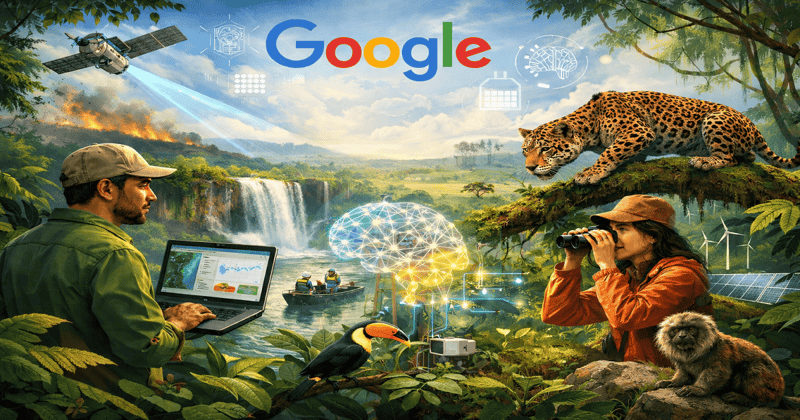 Google financiará projetos brasileiros que usem IA na proteção e na recuperação da natureza