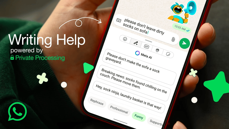 ✍️ WhatsApp launches built-in AI writing tool...