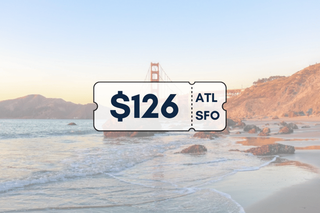 Deal Alert: Atlanta to San Francisco for $126 Roundtrip