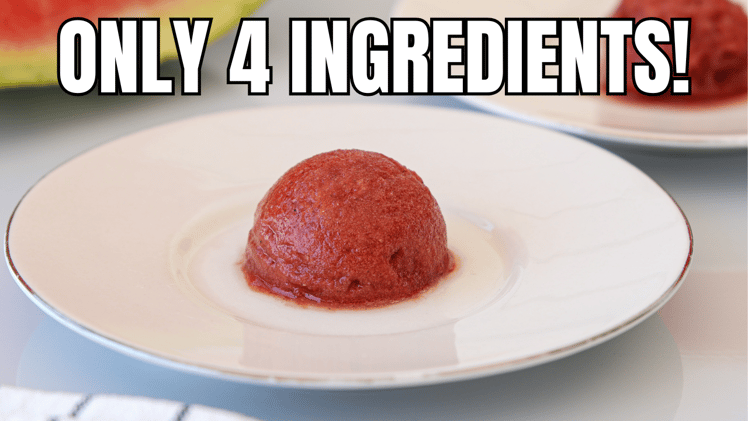 🍉 Cool Down with My New Watermelon Sorbet Recipe