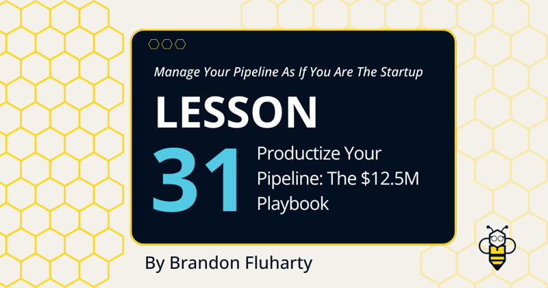 Productize Your Pipeline: The $12.5M Playbook