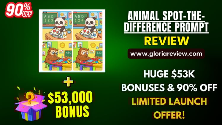 Animal Spot-The-Difference Prompt Kit Review – Launch $53,000 Bonuses (2026)