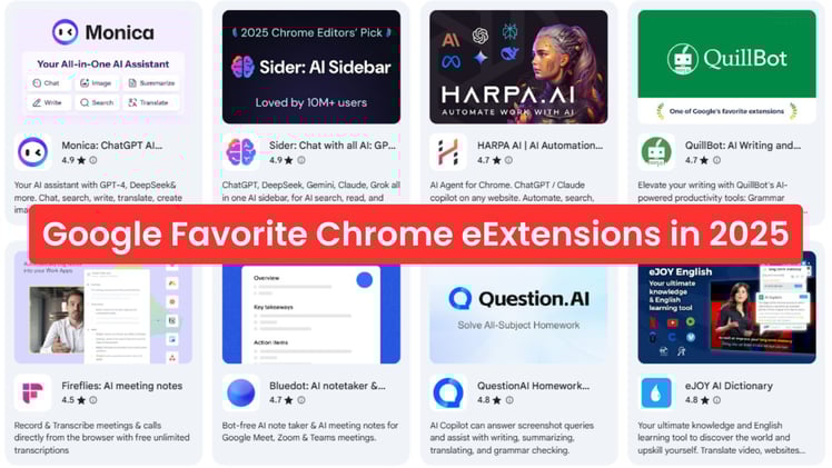 👑 Google’s Top 10 Extensions of 2025