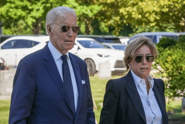 Biden Spotted with Head Bandage After Skin Cancer Surgery