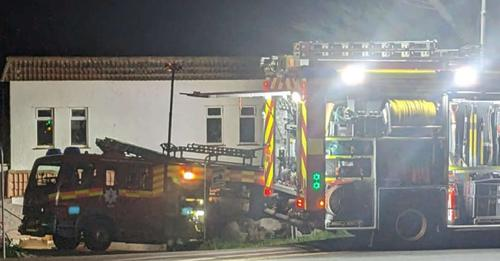 October 21 - Another fire at derelict Hotel California