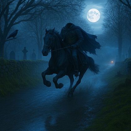 The Dullahan Rides by Moonlight
