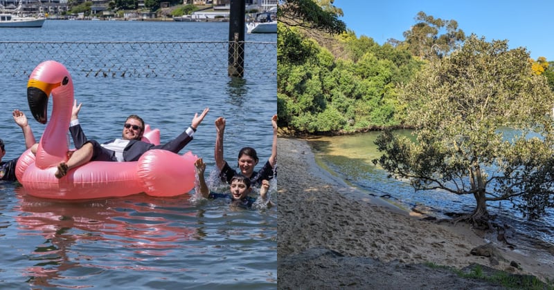 At Gladesville’s new swimming spot, you can check the water quality before diving in