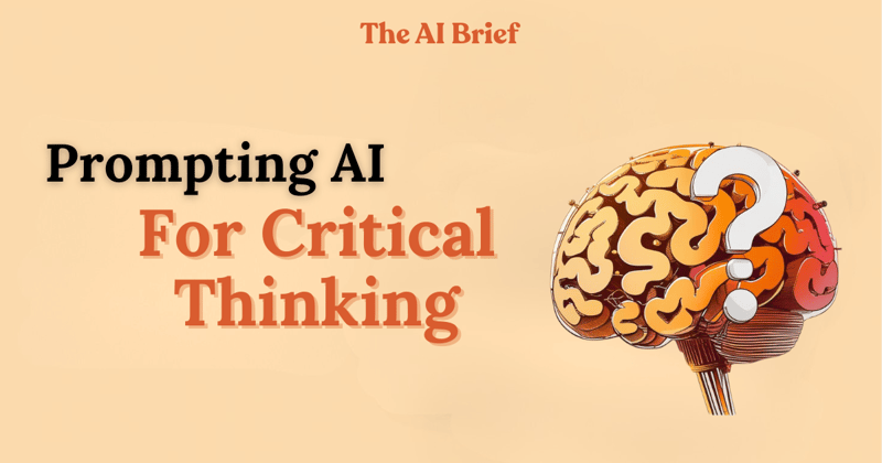 Prompting AI for Critical Thinking
