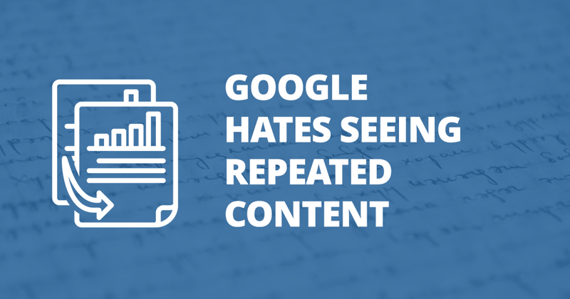 📸 Google hates seeing repeated content