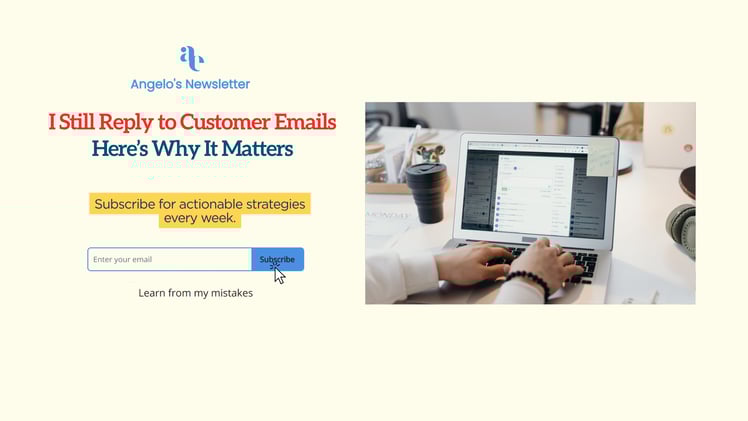 Why I Still Reply to Customer Emails (Even as a SaaS CEO)