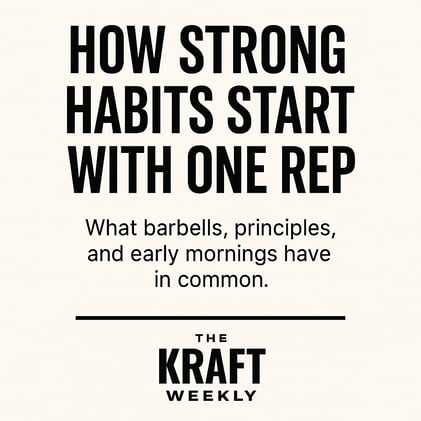 How Strong Habits Start With One Rep